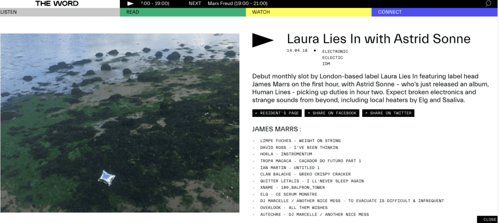 London Laura Lies label